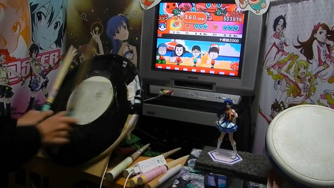 太鼓の達人YAC 「十露盤2000」 全良 (自作タタコン)