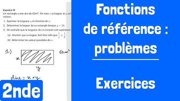 Exercices : Fonctions de référence : problèmes