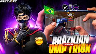 BRAZILIAN No Recoil  UMP Headshot TRICKS 💀🔥| Secret Ump Headshot Trick 🤫 No Recoil Ump ⚙️ Setting