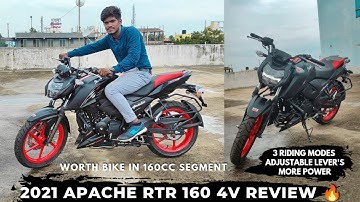 TVS APACHE RTR 160 4v REVIEW 🔥 RIDING MODES 🔥 SPECIAL EDITION VARIANT FEATURES 🔥