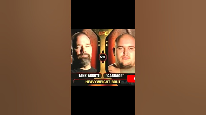 Brutal Bar Brawler to Ultimate Fighter: Tank Abbott.
