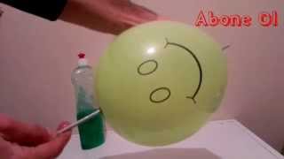 Şişle Patlamayan Balon Numarası