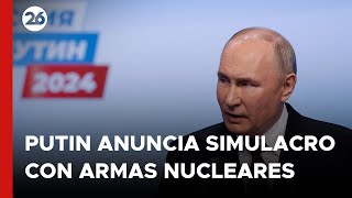 🚨 PUTIN inició su quinto mandato y anunció un simulacro con ARMAS NUCLEARES TÁCTICAS | #26Global