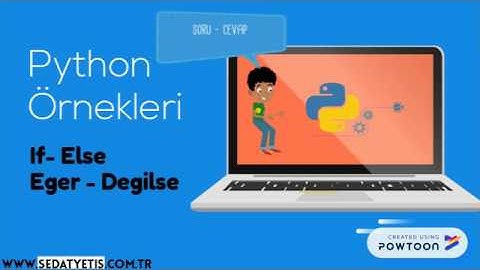 Çocuklar için Python - If - Else (Eğer - Değilse)