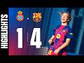 HIGHLIGHTS | ESPANYOL 1 vs 4 FC BARCELONA | CAMPEONES AGAIN! 🏆 | Liga F 🔵🔴