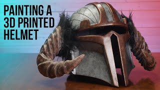 How To Paint A 3D Printed Helmet - Viking Mandalorian - Part 2