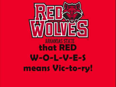 This university is located in Jonesboro and is in the Sun Belt Conference. Yes, I had to indicate in parentheses for some that are INDIAN faithful, the fight song words, school nickname and logo were changed nearly a half decade ago so the university will follow the NCAA rules. (PLEASE, NO COMMENTS ABOUT THIS-JUST LIKE PROFANE AND DEROGATORY COMMENTS I CITE, THEY WILL BE AUTOMATICALLY DELETED.) I could find a better fight song, but this is the best I can do with the updated words. In the case of the song, to my opinion, I like the change and the song, but the spell can be a bit better. For the final part, after singing again, if you do mess up, I have indicated how you are supposed to spell RED WOLVES at the end. This is FS# 160, and FSV# 148.