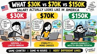$30K vs $70K vs $150K Salary: What Life REALLY Looks Like in America.