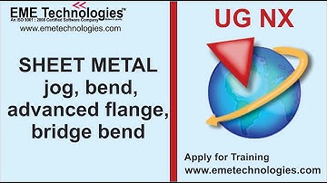 UG NX SHEET METAL jog, bend, advanced flange, bridge bend
