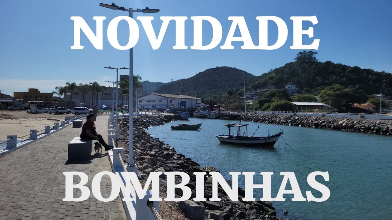NOVO MOLHE NA PRAIA DE ZIMBROS EM BOMBINHAS/SC. TURISMO EM BOMBINHAS