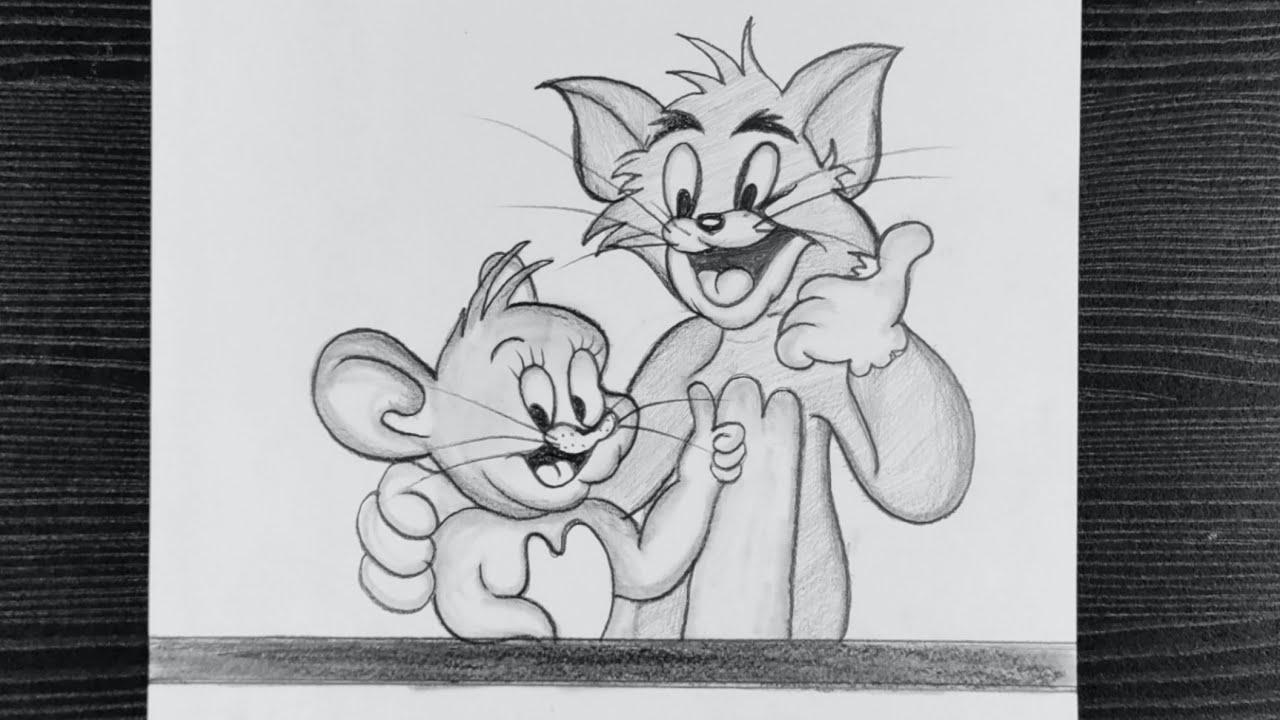 How To Draw Tom and Jerry ||Easy Cartoon Drawing For Beginners - YouTube
