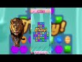 Lion playing Candy crush