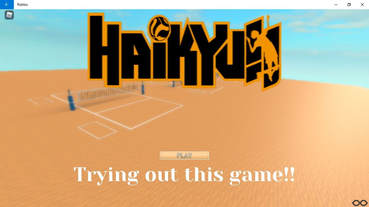 Trying out this Haikyuu game Roblox Haikyuu YouTube