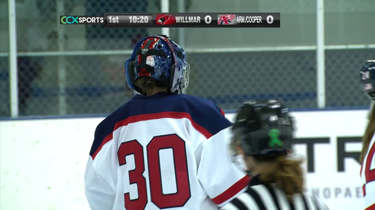 Willmar vs. Armstrong/Cooper Girls High School Hockey - YouTube