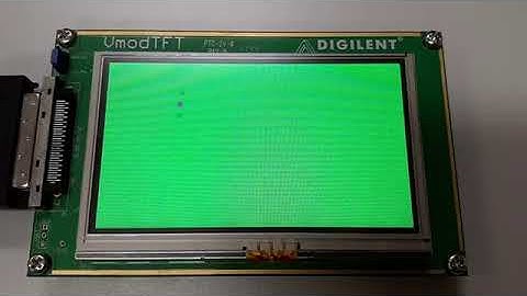FPGA LCD animation: Moving square