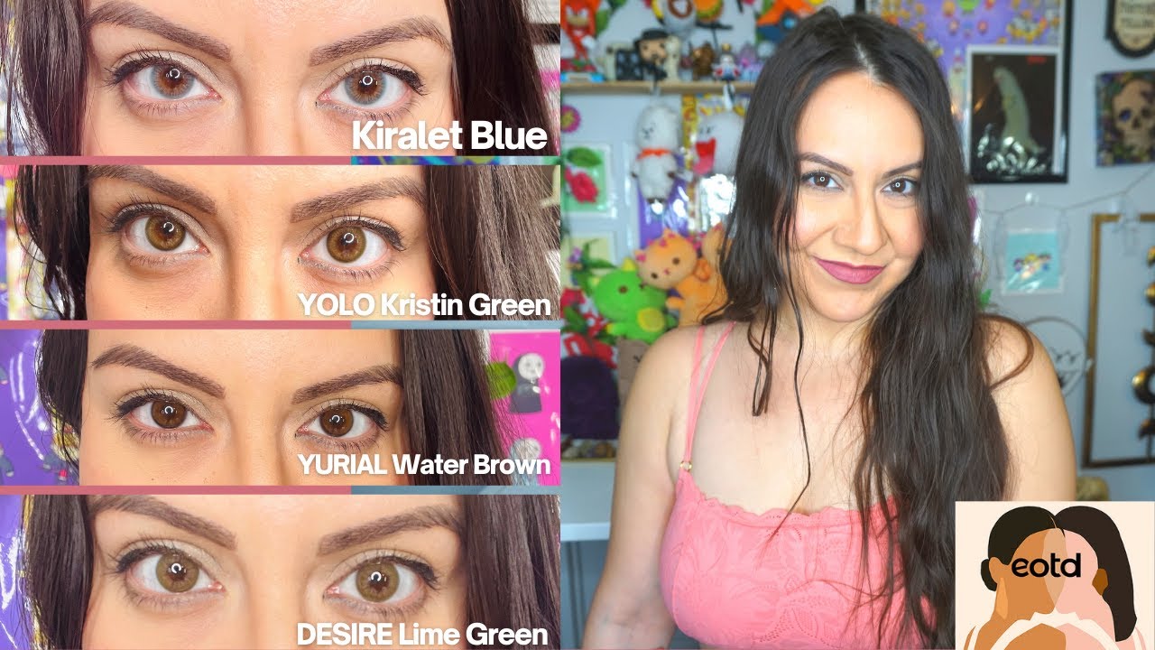 MYEOTD Contacts for Dark Eyes! (Lime Green, Yurial Water Brown, Kiralet Blue, & Yolo Kristin Green)