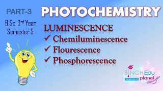 Photochemistry Bsc 3Rd Yearluminescence Part 3Bsc 5Th Semesterphysical Chemistry Flourescence