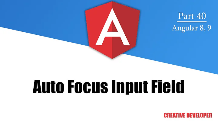 Autofocus input field In Angular || Autofocus Input Field || Angular || Angular Tutorial