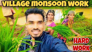 ghar ke khat me danger 🌾 lagane aaye hai ||Village monsoon work || village monsoon life style vlogs