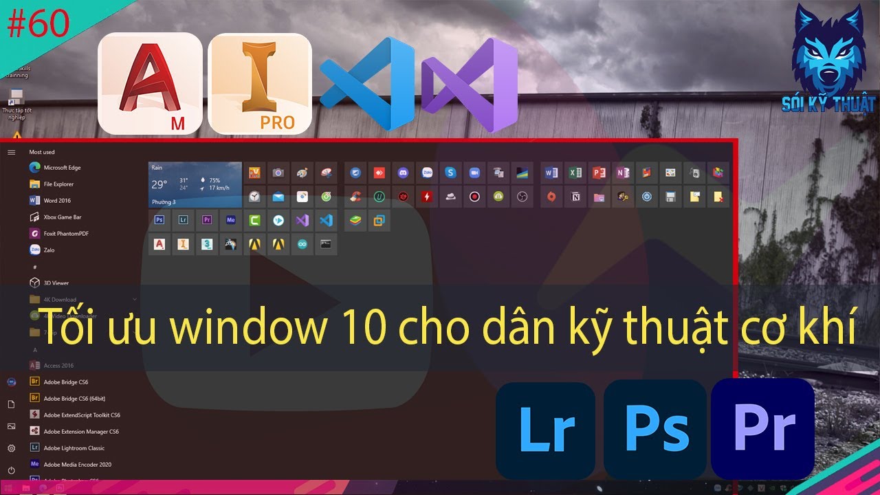 Setting Cho Window Hướng dẫn set up tối ưu window 10 cho dân kỹ thuật cơ khí | Computer ...