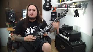Spiral Down (8 String Guitar Meshuggah Style Deathcore Djent Riff)