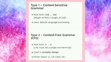 CS3501 UNIT 2 Grammar compiler design