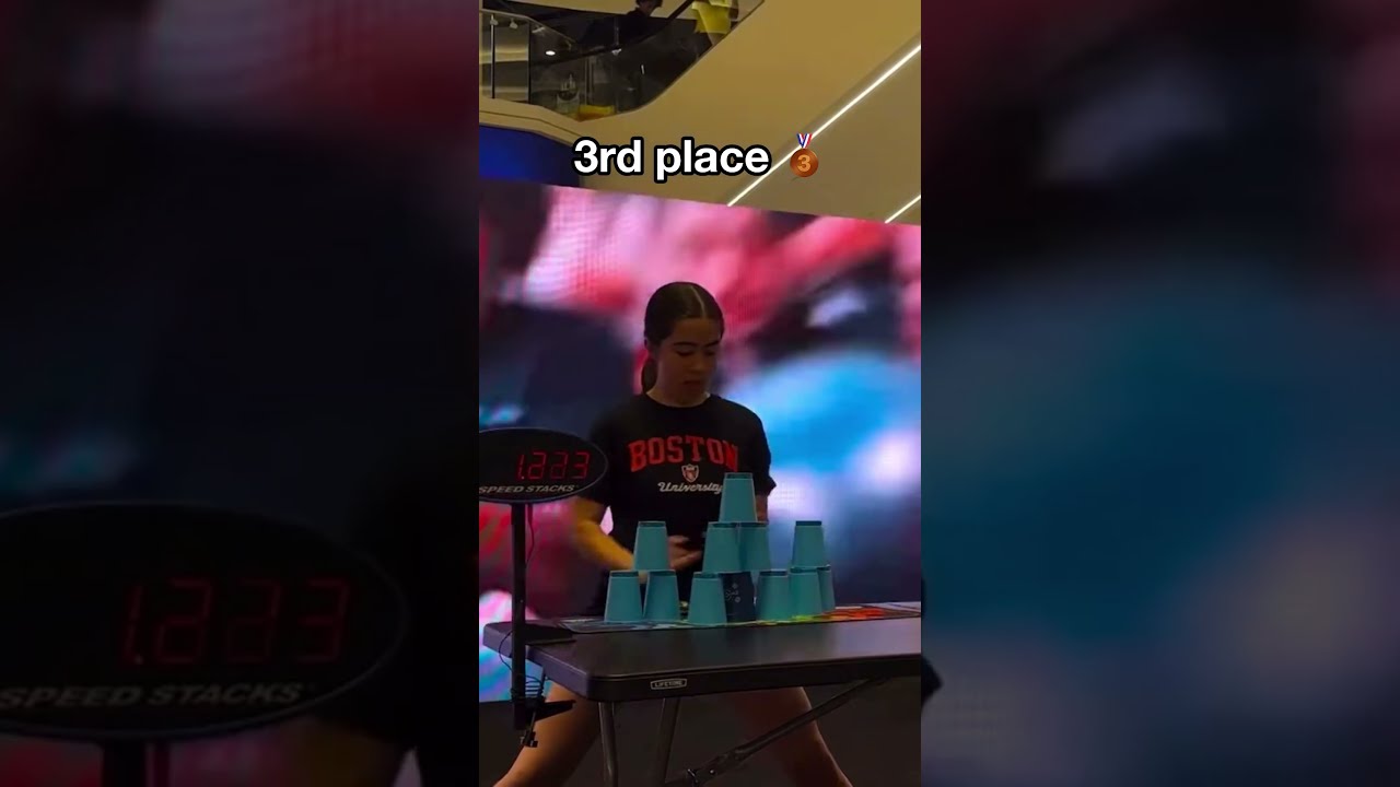 Number 1 Is Unstoppable Cupstacking Talent Fast Worldrecord Speed Usa Sports