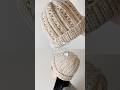 『かぎ針で編む🧶模様入りニット帽❄️』※編み方は↑”▶”の本編から #かぎ針編み #編み物 #crochet #shorts