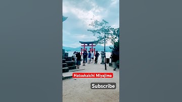 Hatsukaichi Miyajima Island Hiroshima 🇯🇵#torii #gate #miyajima #island #japan #travel #happy #love
