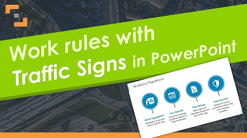 Creative Template – Present Office Rules using Road Signs in PowerPoint