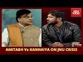 Amitabh Sinha Vs Kanhaiya Debate On The Ongoing JNU Crisis | Big JNU Debate
