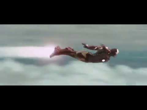 the guitar solo from iron man by black sabbath but i put a bunch of actual iron man clips over it