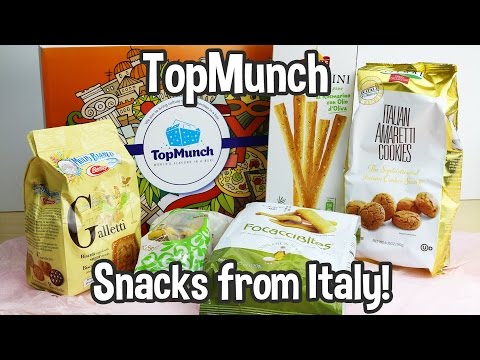 TopMunch Italy Monthly Snack Subscription Box Unboxing, Review, and Taste Test
