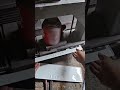 coloring a vehicle plate that has been printed with letters is colored using a special tool