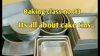 Free online baking class no:13/ Sizes of cake tins