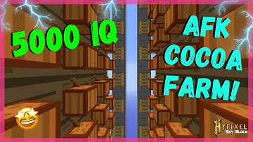 I INVENTED AN *OVERPOWERED* AFK COCOA BEAN FARM!! -- Hypixel Skyblock
