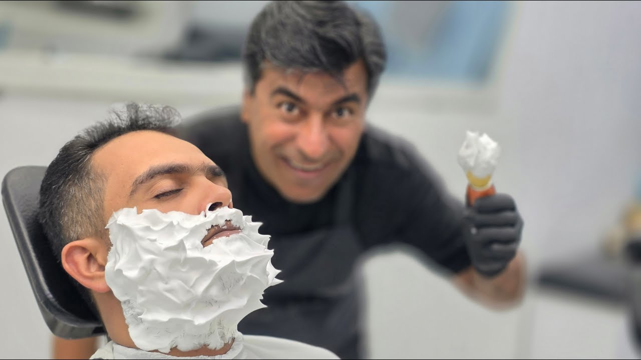 ASMR . Professional Beard Shaving Tutorial | Clean & Smooth Grooming