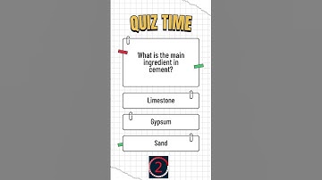 What is the main ingredient in cement  #quiztime #quiz #quizchallenge #quizquestions #quiztest #shor