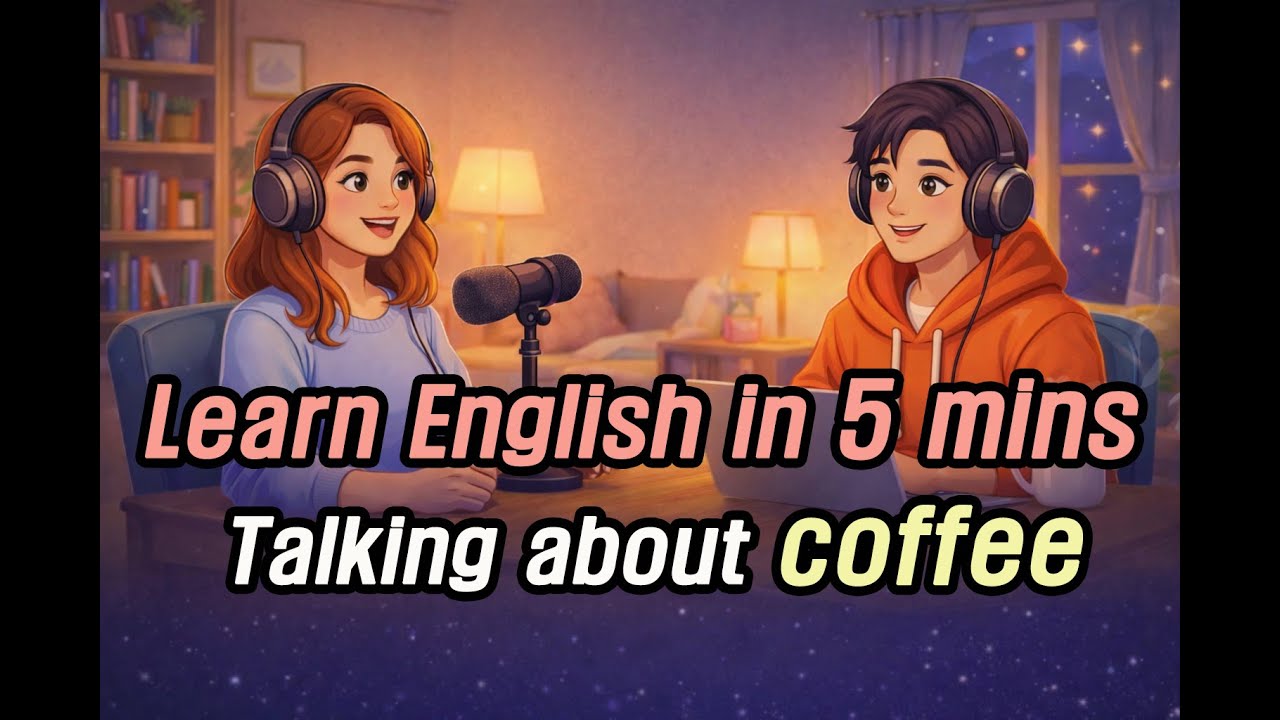 Talking About Coffee - Learn English conversation in 5 Minutes (Beginner to Intermediate)