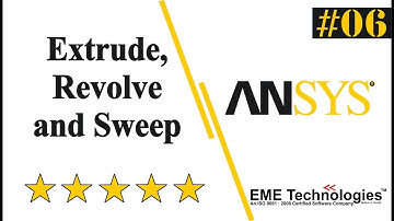 Extrude, Revolve and Sweep in Ansys