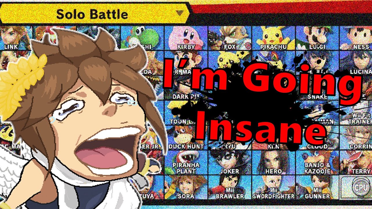 Smash Ultimate Ironman Challenge is HARD (I suck with most characters ...