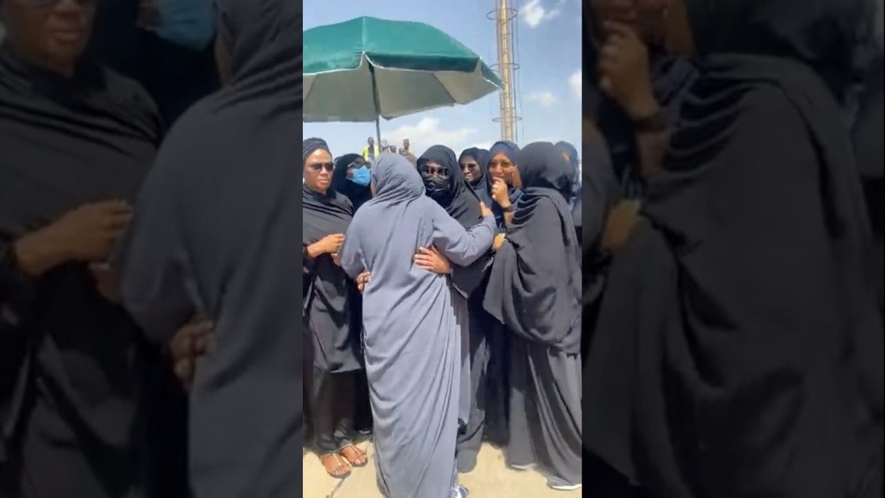 AISHA BUHARI: during the funeral of her husband Late President Muhammadu Buhari