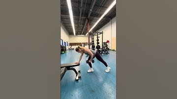 1 arm rown split stance demo