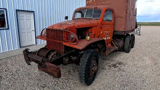 World War 2 1945 GMC 6X6 truck, will it start? CCKW353