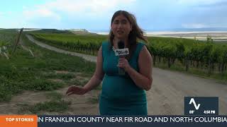 Franklin County battling large wildfire Monday, level 2 evacuations in place