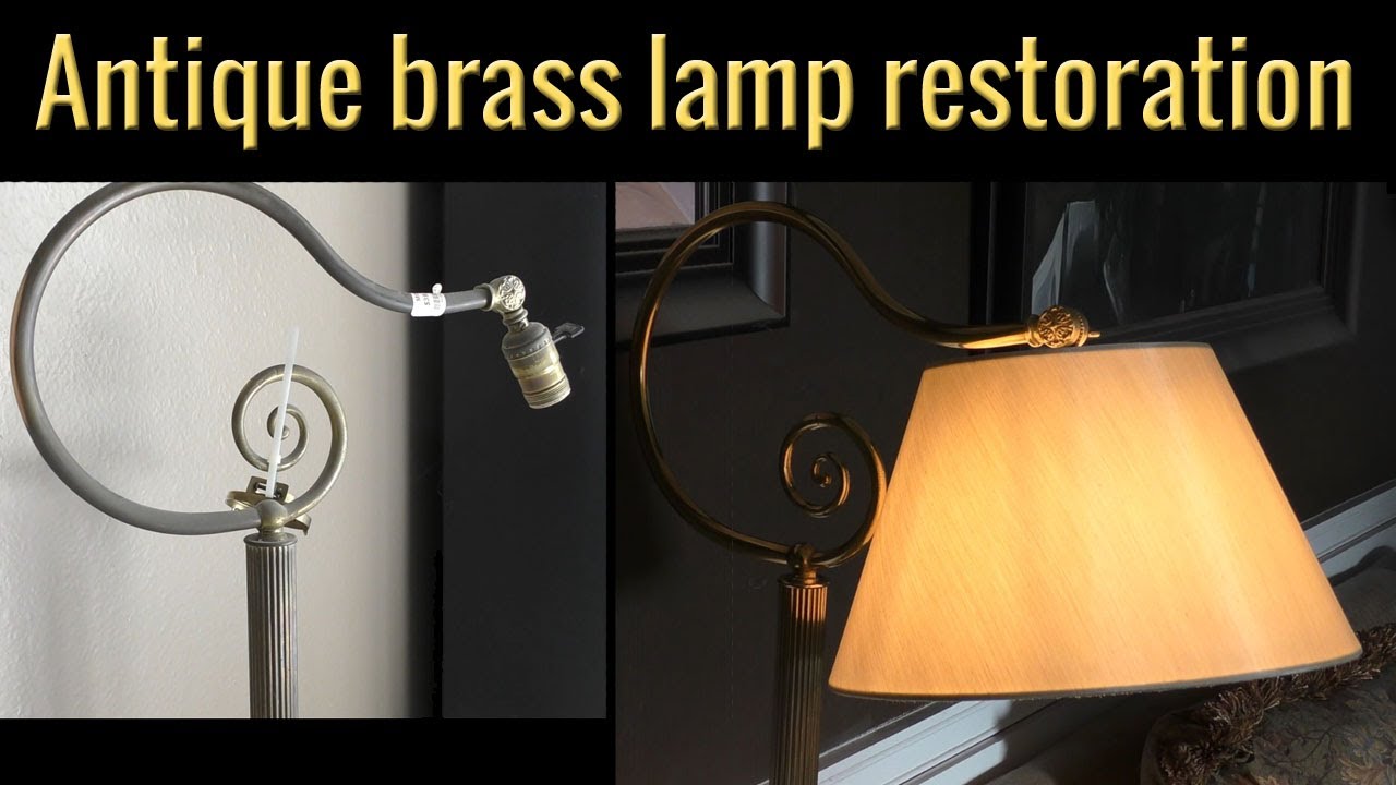 antique lamp restoration - YouTube