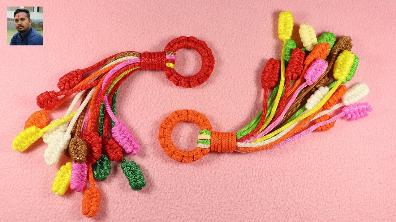 Macrame Keychain Tutorial for BEGINNERS! | DIY Macrame keychain Handmade #3