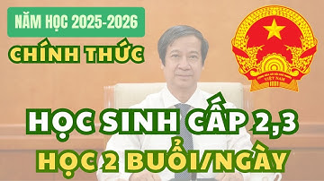 Học sinh cấp 2, 3 chính thức học 2 buổi/ngày từ năm học 2025-2026