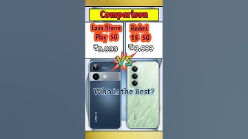 Lava Storm Play vs Redmi 15 5G 🔥 Full Comparison | Best 5G Phone Under 12K | Camera, Display, Gaming