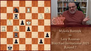 Thumbnail for Five Minutes with Ben: Mykola Bortnyk vs Levy Rozman, Blitz Fuel Invitational 2025, Round 7